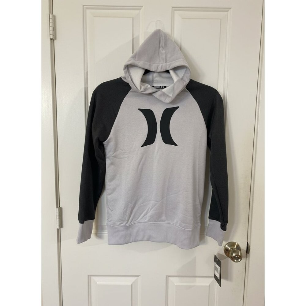 Hurley Boys Hoodie Size Medium Gray‎ & Black New With Tags